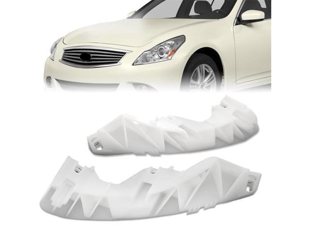 Acaigel Front Left & Right Bumper Stiffener Bracket White For Infiniti G25 G35 G37 Sedan