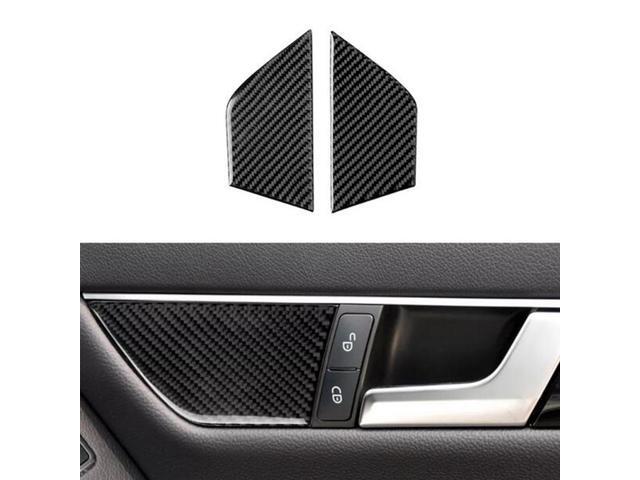Acaigel 1 Set Carbon Fiber Door Handle Cover Trim For Mercedes-Benz C Class W204