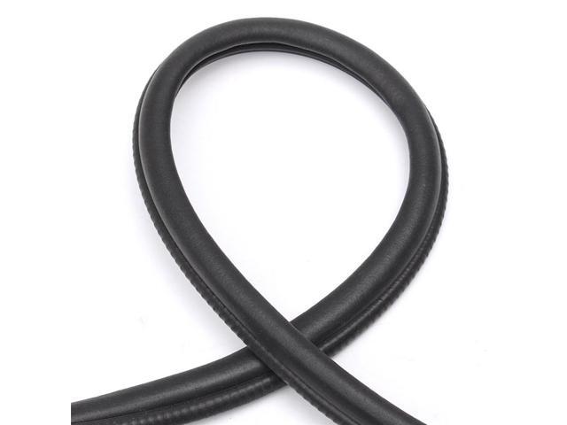 Paiying 3 Meters Car Door Edge Trim Rubber Seal Strip Protector w/Steel Sheet