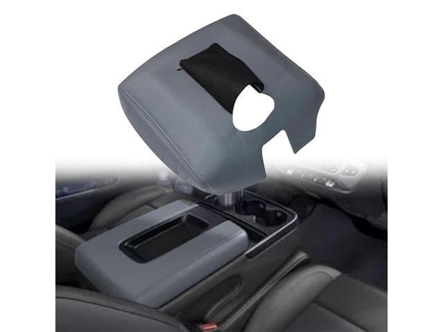 Acaigel 1Pc Console Lid Armrest Cover Skin Ash Gray For Chevy Silverado 1500 2014-2018