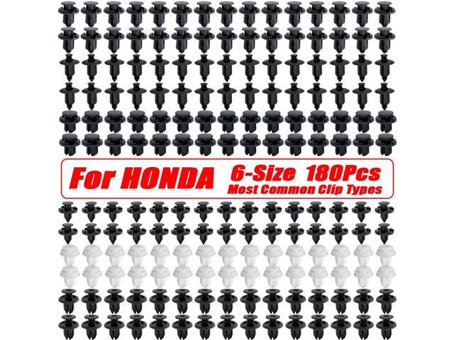 Paiying 180x Panel Clips Bumper Fender Fastener Push Rivets Compatible for Honda Civic Accord CR-V