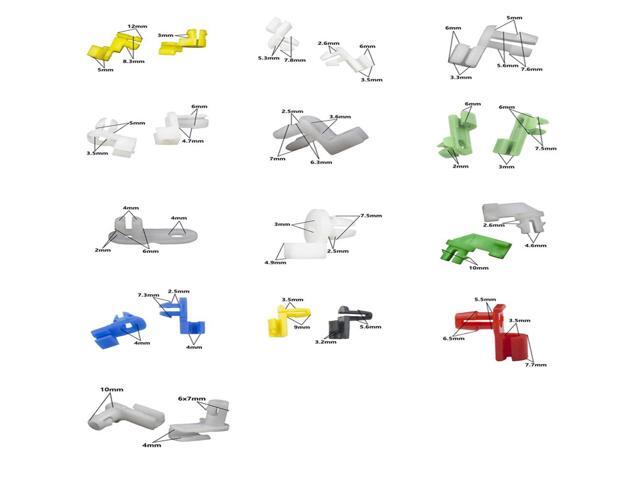 Paiying 160Pcs Mixed Plastic Car Door Lock Rod Cable Clip Fasteners Retainer