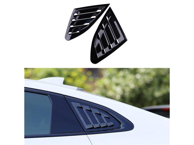 Acaigel Pair ABS Black Side Window Louver Shutter Cover For Chevrolet Malibu 2016-2020