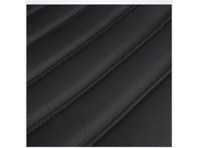 Paiying PU Leather Car All Black Seat Cover Full Set Front Rear Protector Pad