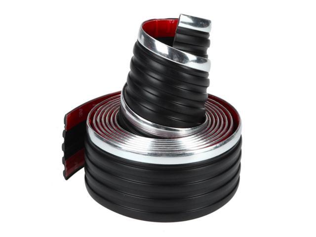 Acaigel 8M Body Side Molding Belt Exterior Protector Roll Black Chrome For Pick up Truck