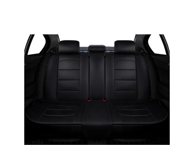 Paiying Black PU Leather Car Seat Covers Set Cushion 5-seats Interior Pad USA