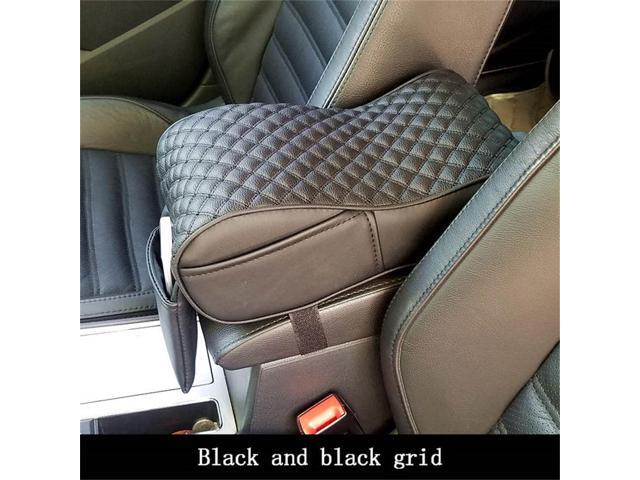 Acaigel Black PU Car Center Console Box Cushion Pad Armrest Cover Pouch Bag US