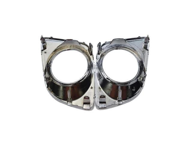 Yingshan Left & Right Front Bumper Fog Light Trim Chrome Fits For Toyota Venza 2009-2012