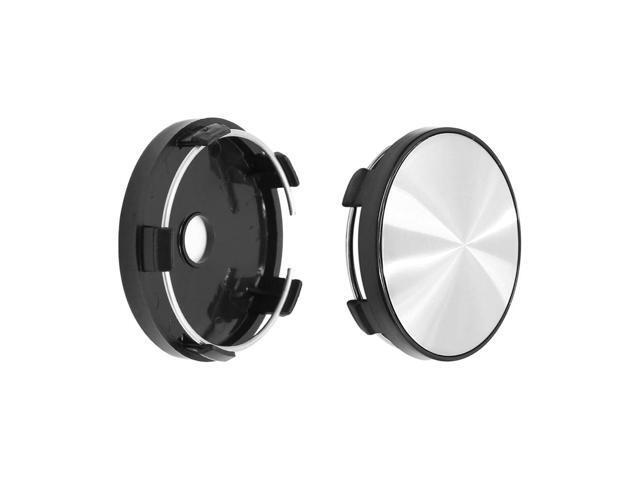 Yingshan Universal 60Mm Dia Black 5 Clips Car Wheel Center Tyre Hub Caps Cover Pack Of 4