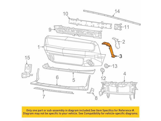 Acaigel 2Pc Bumper Fender Brackets Support Beam Front For 2008-2021 Dodge Challenger