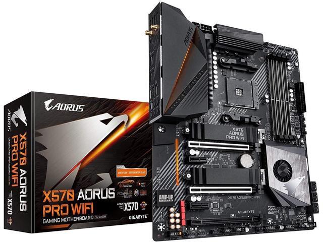 GIGABYTE X570 AORUS PRO Wi-Fi (AMD Ryzen 3000/X570/ATX/PCIe4.0/DDR4/USB3.1/Realtek ALC1220-VB/Fins-Array Heatsink/RGB Fusion 2.0/2xM.2 Thermal...