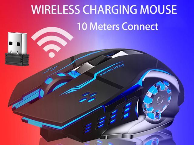 Aula SC100 Wireless Gaming Mouse RGB Rechargeable 2400DPI Gaming Mouse 7 Buttons, Ergonomic, Optical USB, Silent Mouse for PC Laptop Desktop Gamers...