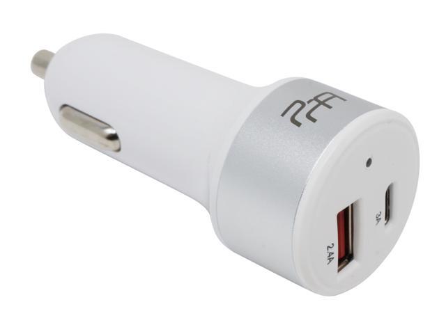Car Charger - Dual Port - 27W USB-C/USB