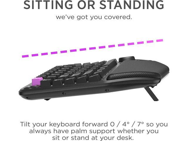Cloud Nine ErgoTKL Ergonomic Tenkeyless Mechanical Keyboard for PC TKL RGB Backlit Ergo Split Key Board