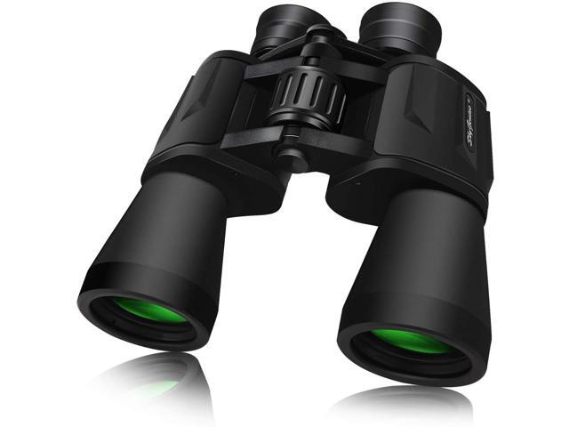 SkyGenius 10x50 Binoculars for Adults Durable Full-Size HD Binoculars for Bird Watching Travel Sightseeing Hunting Wildlife Watching Outdoor Sports.