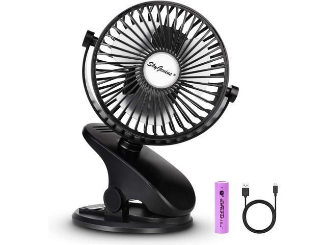 Photos - Computer Cooling Desk Fan, Portable USB/Battery Operated SkyGenius Clip on Fan for Office T