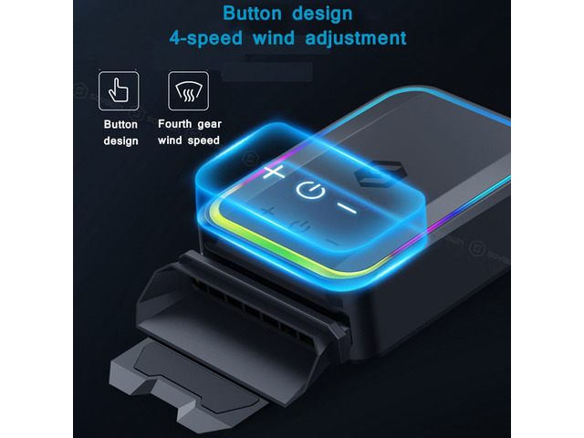 Portable Laptop Cooler USB Air External Extracting Laptop Cooling Fan Intelligent Control Temperature Speed Adjustable For 15.6'
