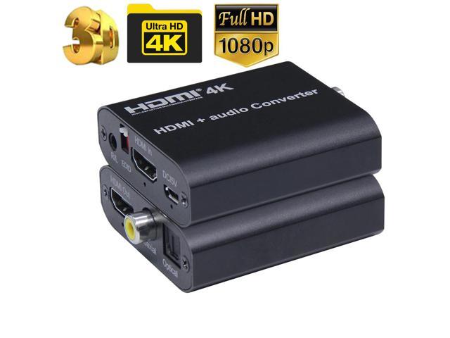 UHD 4K HDMI audio extractor splitter HDMI to toslink Spdif coaxial audio converter HDMI to HDMI+digital audio for HDTV Monitor