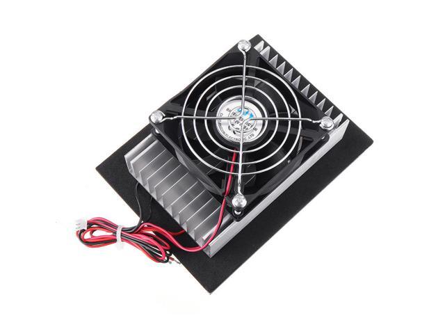 XD-2047 12V 120W Electronic Semiconductor Refrigeration Small Air Conditioner Micro Cooling System Space Radiator Refrigerator photo