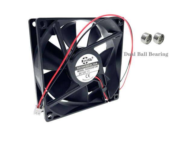 Replace AFB0912VH = AUB0912VH 9225 12V 0.60A(0.40A) 4000RPM High Airflow 2-wire Axial Cooling Fan