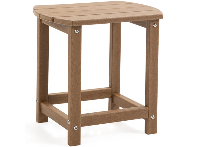 VANBOW HDPE Outdoor Side Table - All Weather Performance Patio Side Table, Water