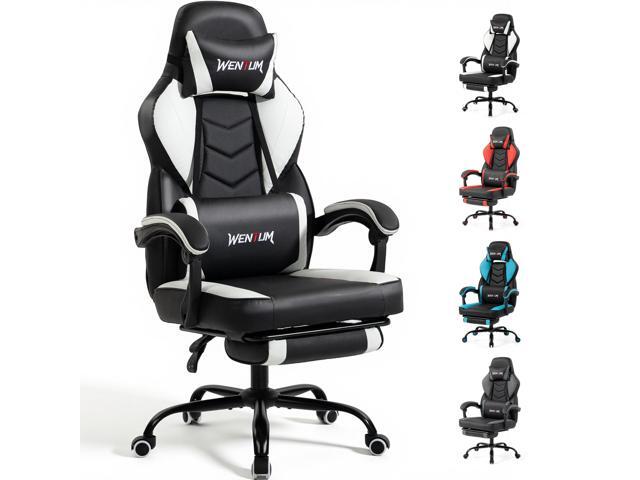 VANBOW Big and Tall Gaming Chair 350lb Weight Capacity with Footrest, Ergonomic Video Game Chair for Adults with Oversized Headrest and Lumbar...