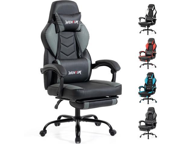 VANBOW Big and Tall Gaming Chair 350lb Weight Capacity with Footrest, Ergonomic Video Game Chair for Adults with Oversized Headrest and Lumbar...