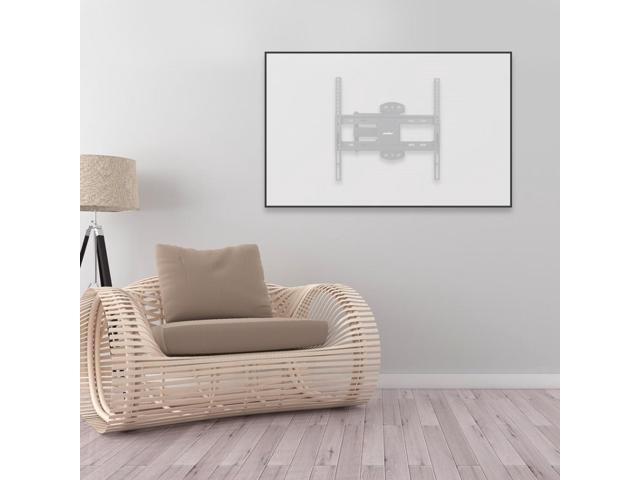 Premium Metal TV Wall Mount Dual Arms Swivel Full MotionTV Bracket For LED LCD 26-55''