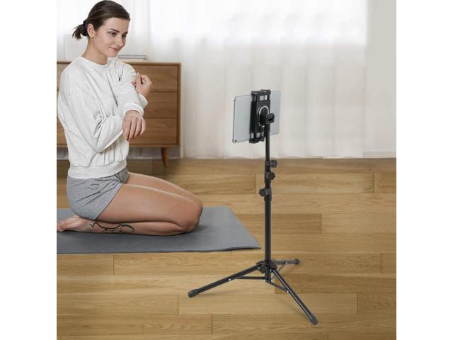 Portable Tablet Tripod Stand Mobile Phone Holder Height Adjustable 360 Rotating For 4.5-12.9 Phone Tablet