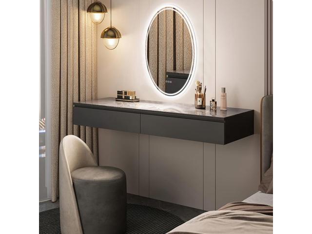 Led Oval Illuminated Bathroom Mirror Wall Mounted Anti Fog Make Up Mirror