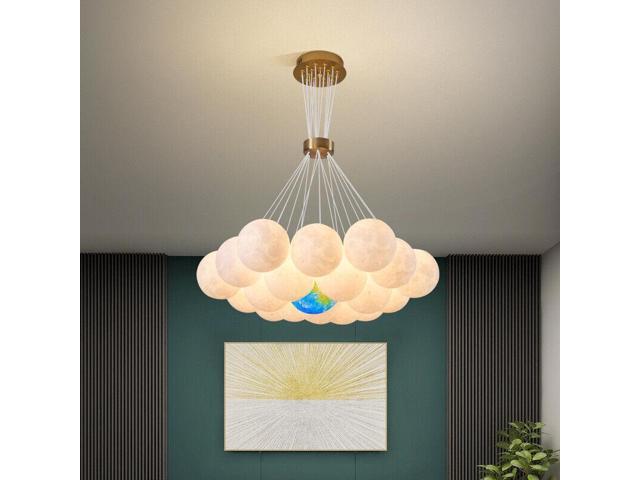 Photos - Chandelier / Lamp 19PCS Modern Planet LED Chandelier Kids Bedroom Decor Ceiling Pendant Lamp