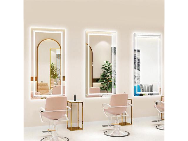 Extra Large LED Illuminated Bathroom Mirror Anti-fog Shatterproof Aluminum Frame