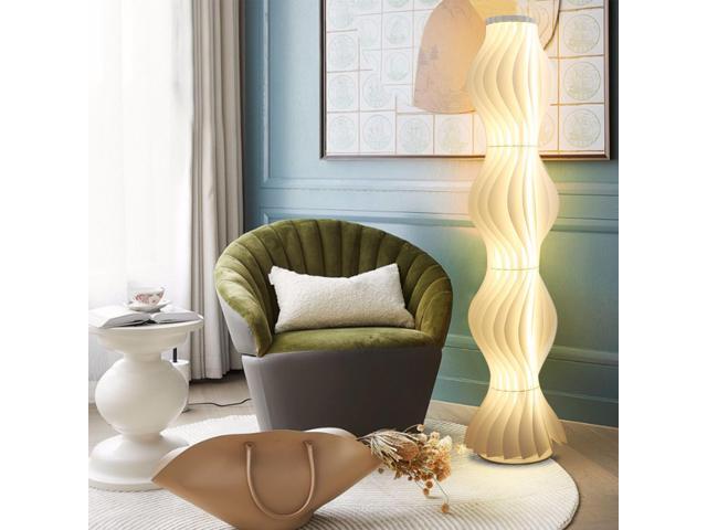 UNHO Skirt Floor Lamp Adjustable Brightness LED Energy Saving Floor Lamp Atmosphere Pleated Stand Night Light Decor