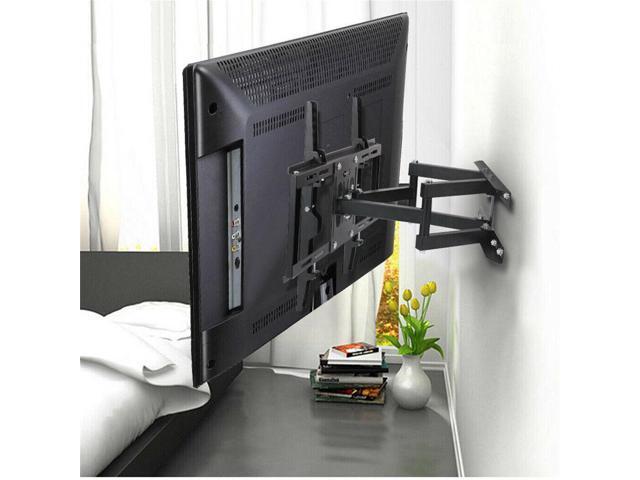 Heavy Duty Full Motion Swivel Double Arm Wall Mount TV Bracket 26'' to 55' Hang