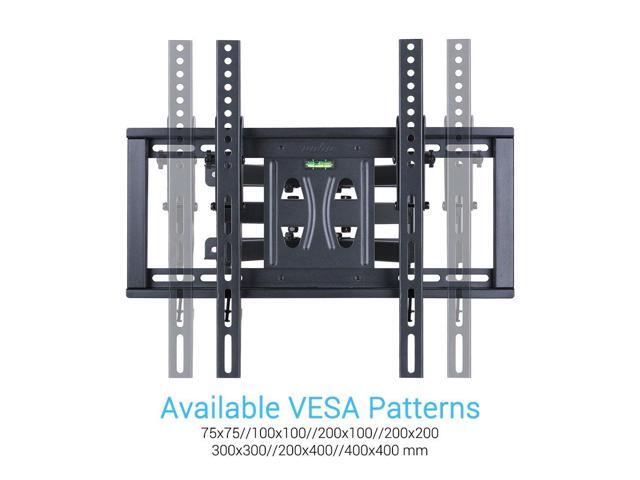 Heavy Duty Full Motion Swivel Double Arm Wall Mount TV Bracket 26'' to 55' Hang
