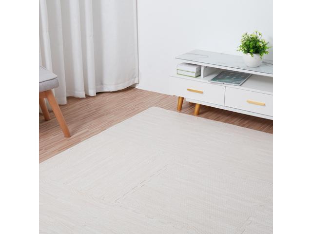 12 Tile Thick Wood Grain Floor Mats Foam Interlocking Flooring Mats Tile