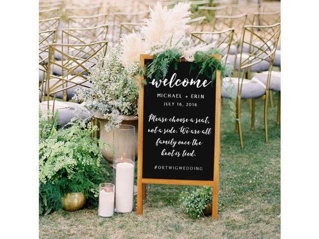Heavy Duty A-Frame Magnetic Chalkboard Sidewalk Sign Sandwich Board for Business
