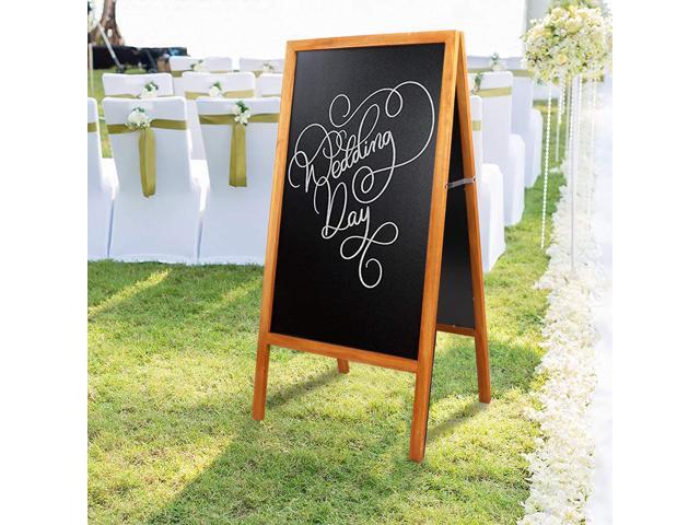Heavy Duty A-Frame Magnetic Chalkboard Sidewalk Sign Sandwich Board for Business