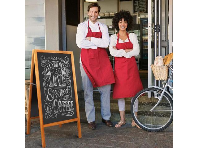Heavy Duty A-Frame Magnetic Chalkboard Sidewalk Sign Sandwich Board for Business