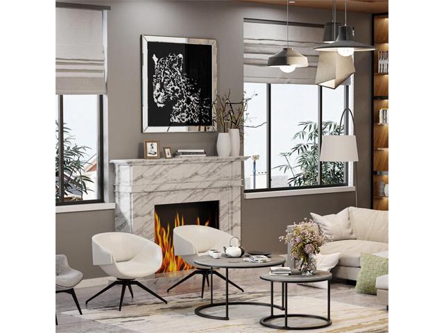 3D Diamond Leopard Pattern Wall Art Crystal Mirror Glass Hanging Mirror Art Painting Decor