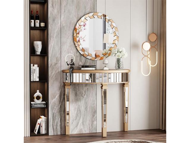 Gorgeous Wall Art Decorative Mirror Sliver Accent Mirror Round Vanity Bathroom Mirror