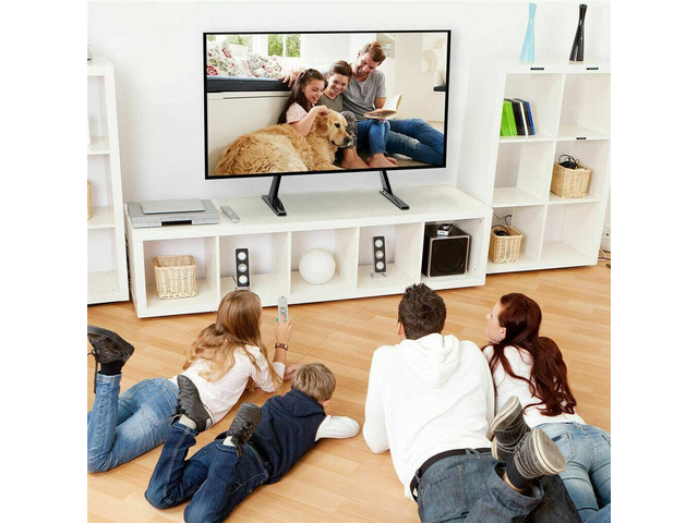 Heavy Duty Universal Tiltable Desktop TV LCD Stand Flat Screen TV L Shape Base Bracket VESA up to 600*400