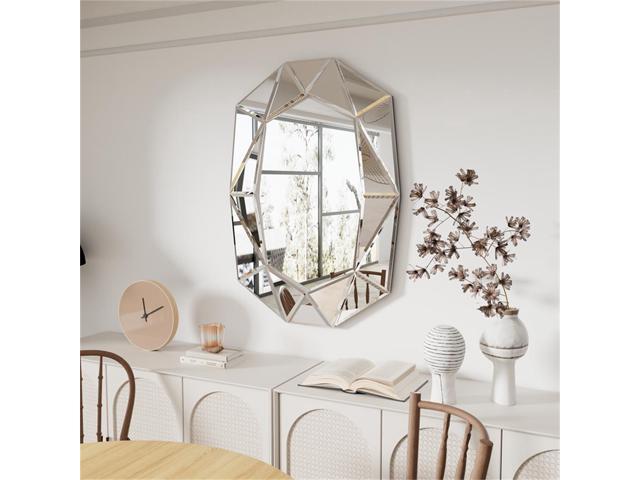 Stereoscopic Wall Decorative Mirror Sophisticated Over Fireplace Accent Mirror Bathroom Mirror