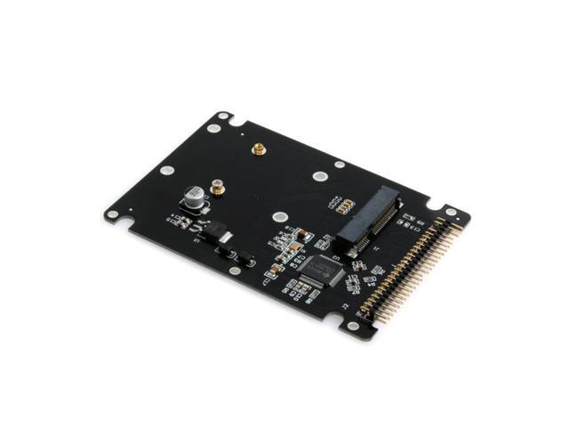 Black MSATA to 2.5' IDE HDD SSD mSATA to PATA Adapter Converter Card 44PIN with Case