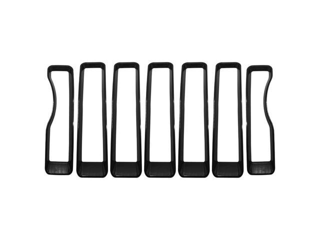 Paiying Mesh Grille Grill Insert + Headlight Turn Light Cover Trim For 2018-2022 Jeep Wrangler JL JLU