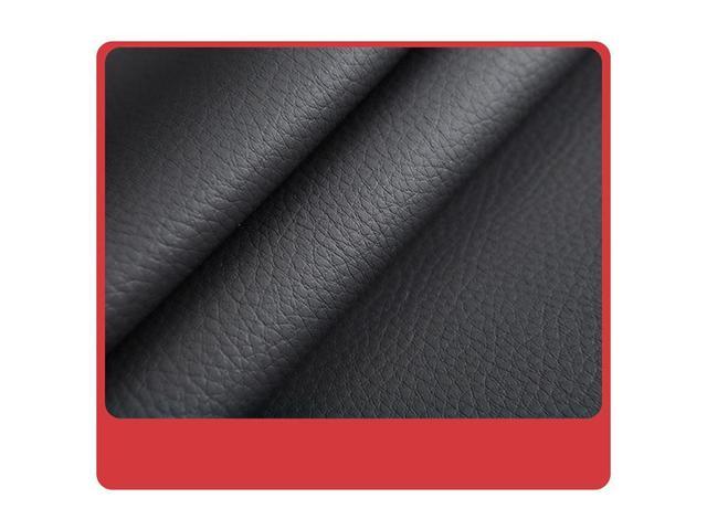 Paiying Black Red 5-Seats Luxury Wear-resistant Leather Seat Cover Full Set Seat Cushions Set