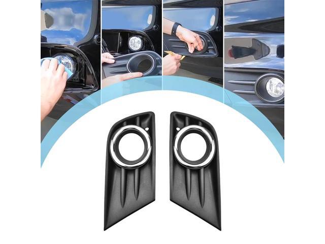 Paiying Front Bumper Fog Light Cover W/Chrome Ring Left Right For Honda Pilot 2012-2015