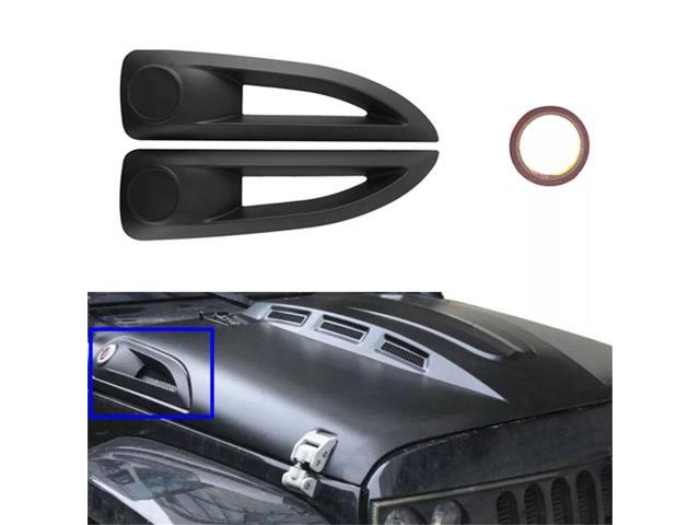 Yingshan Hood Side Vent Cover Trim Hood Decoration For Jeep Wrangler Rubicon 2007-2017