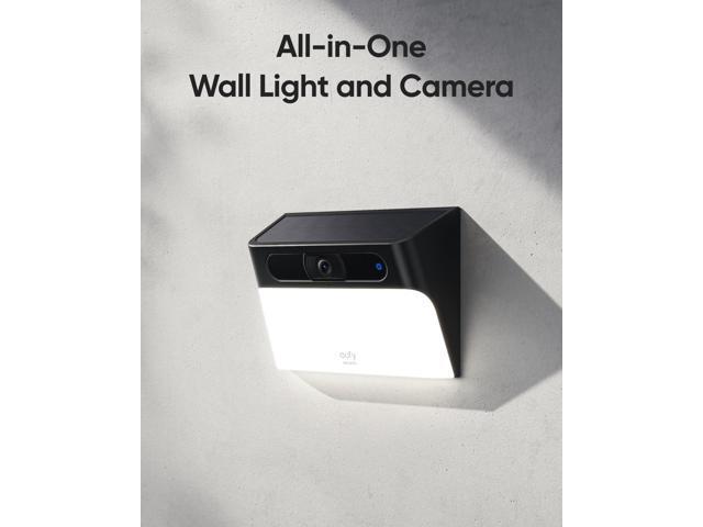 eufy Security Solar Wall Light Cam S120, Solar Security Camera, Wireless Outdoor Camera, 2K Camera, Forever Power, Motion Activated Light, AI...