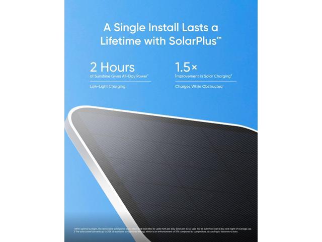 eufy - S340 Outdoor Solar Powered 3K PTZ Security Camera with Dual Lens - White - image 4